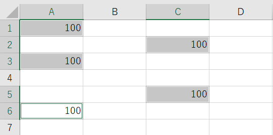 Excel で複数のセルに入力するときも Ctrl ＋ Enter 